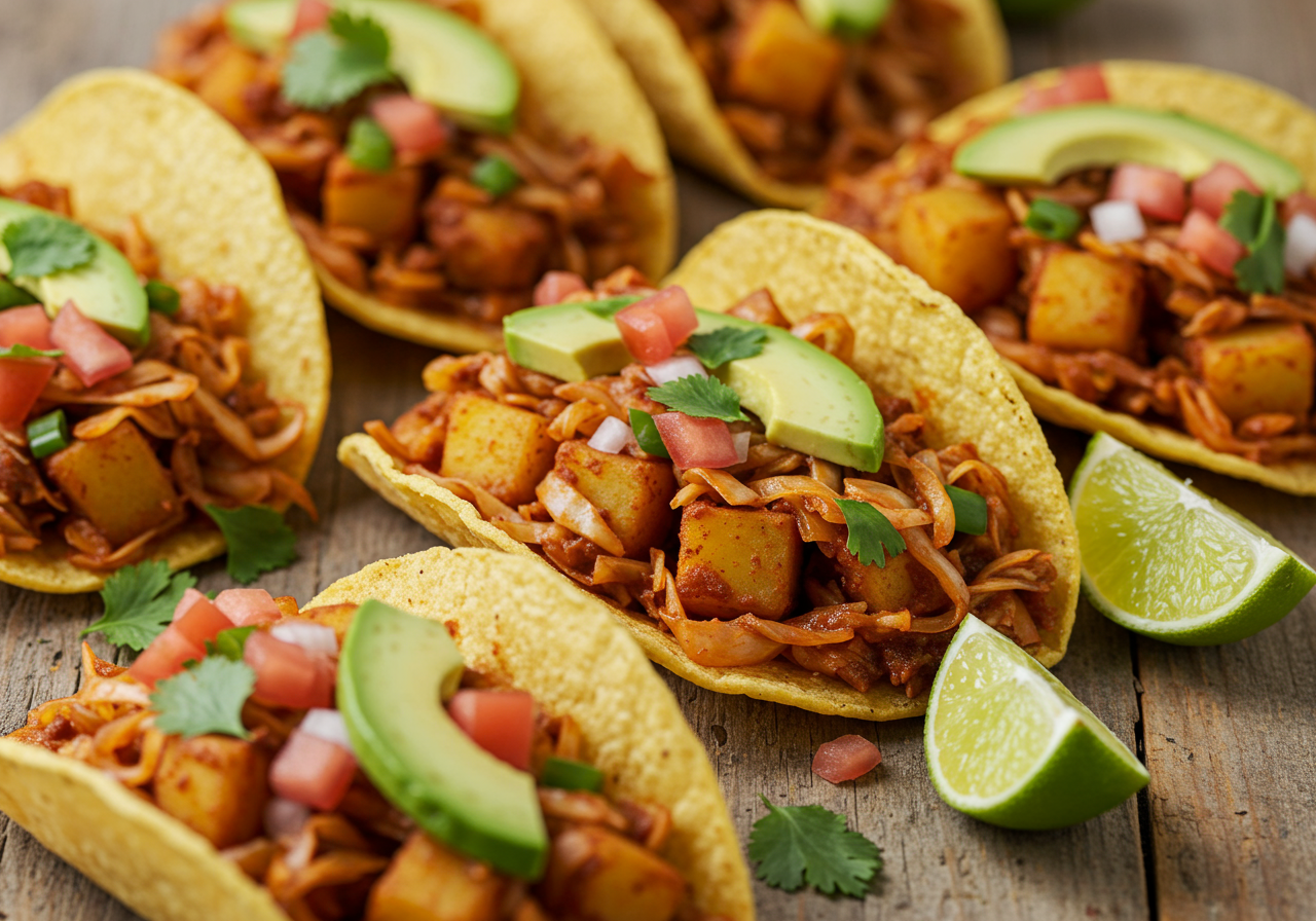 Mexican-Spiced Cabbage and Potato Tacos