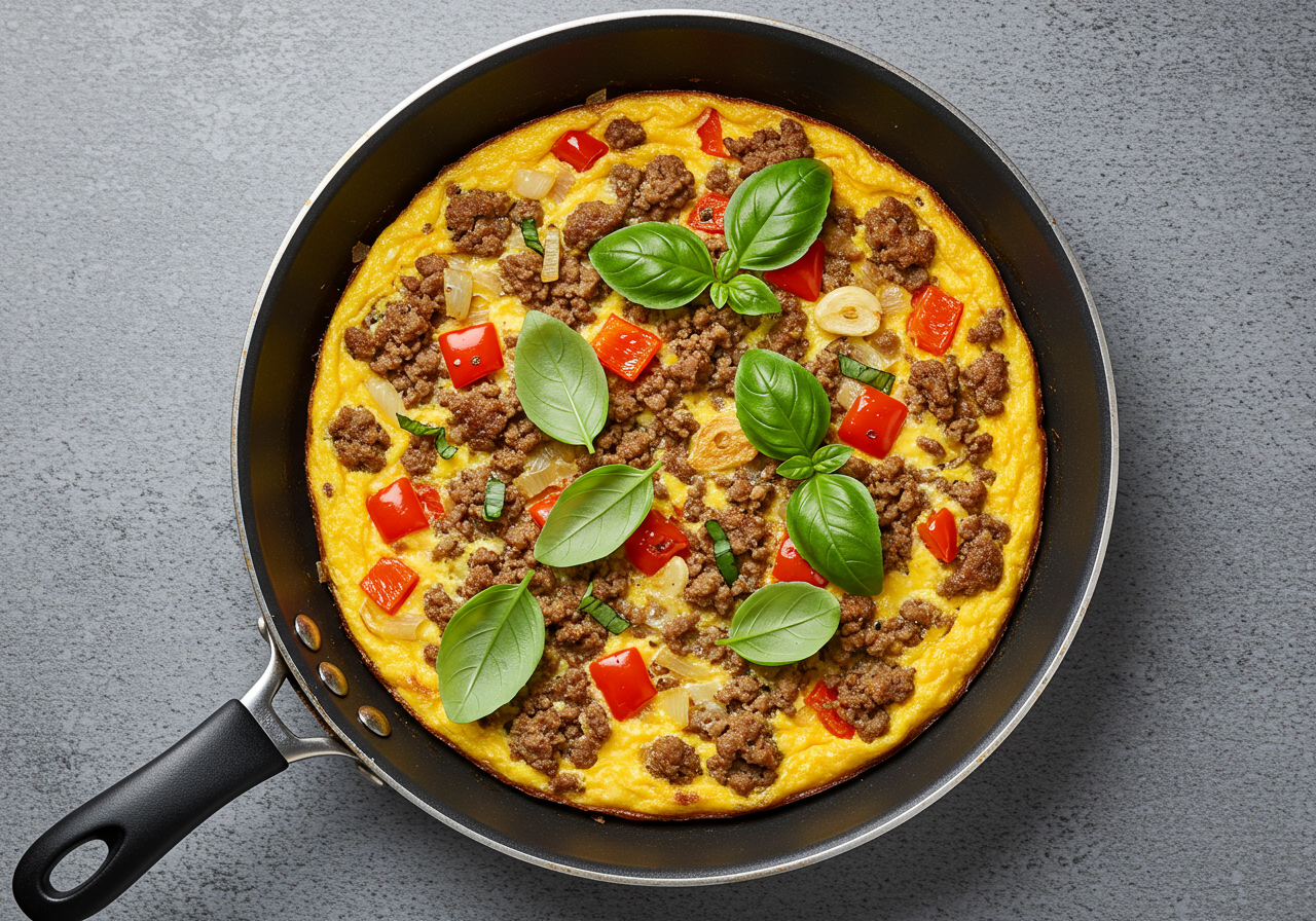 Italian Beef & Egg Frittata