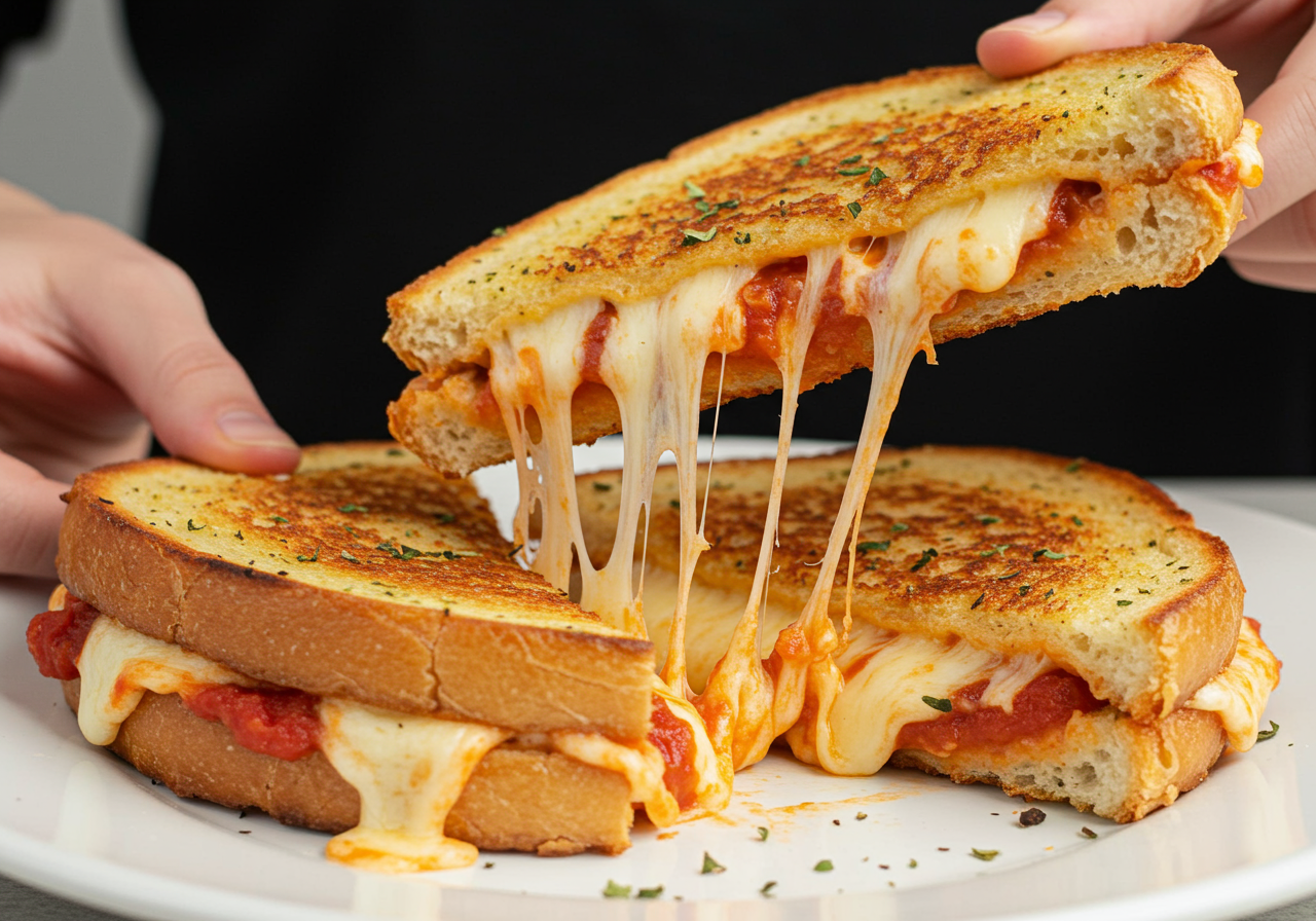 Leftover Pasta Sauce Sandwiches