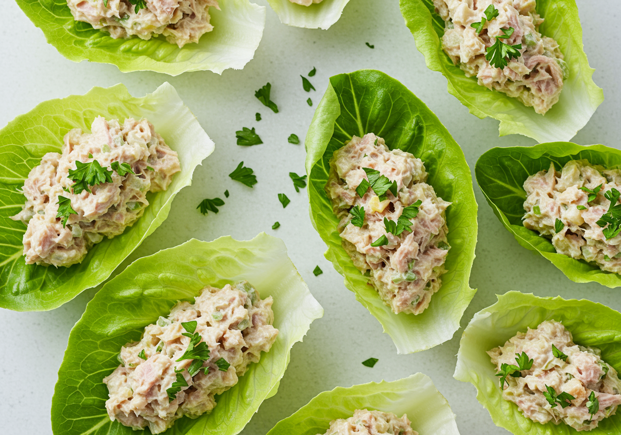 Tuna Salad Lettuce Wraps