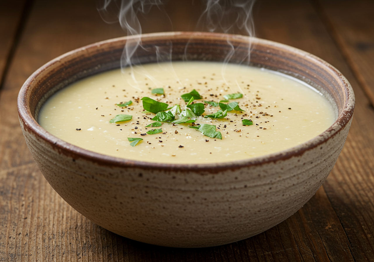Garlic Potato and Onion Soup