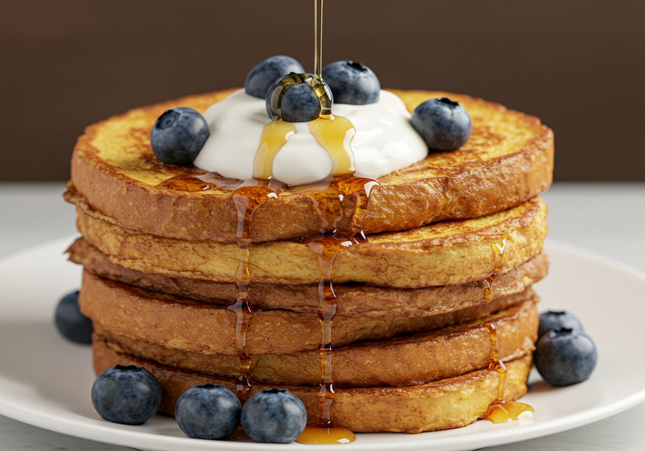 French Toast with Berries and Greek Yogurt