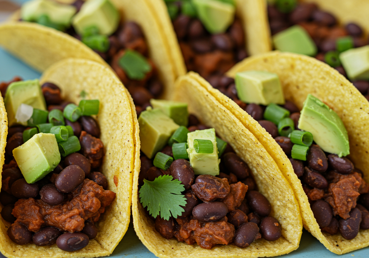 Elevated Black Bean Tacos