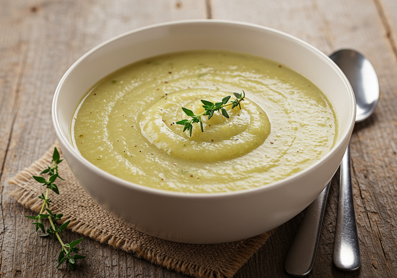 Creamy Vegan Potato and Onion Soup
