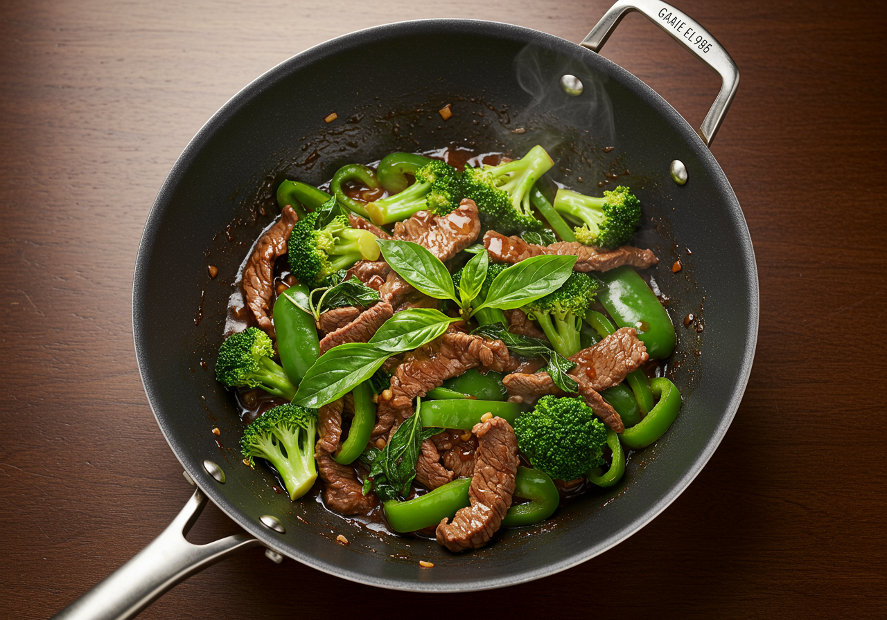 Thai Basil Beef Stir-Fry (Low-Sodium, Enhanced)