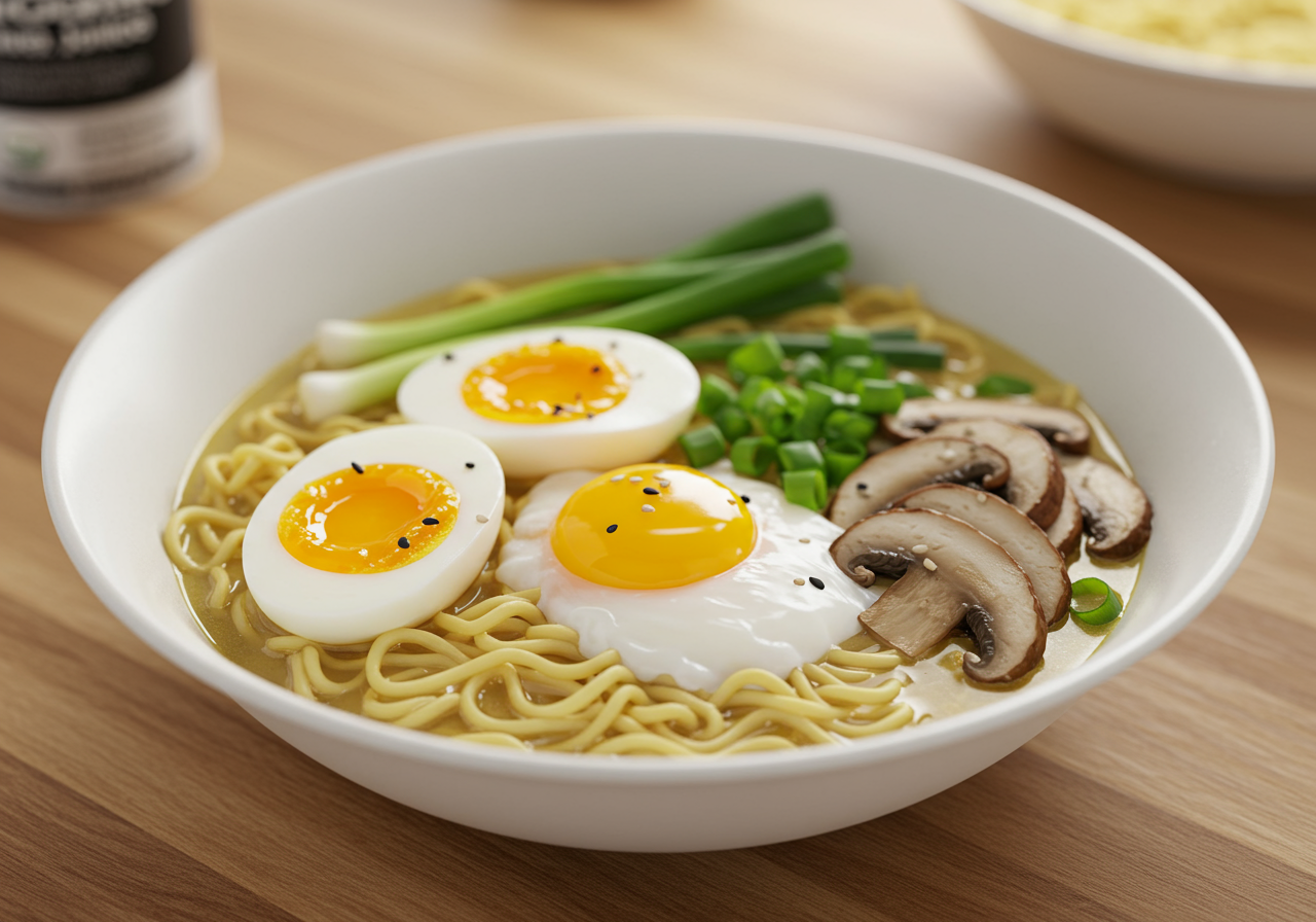 Low-Sodium Ramen Noodle Bowl