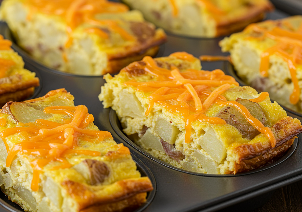 Potato and Onion Frittata Slices