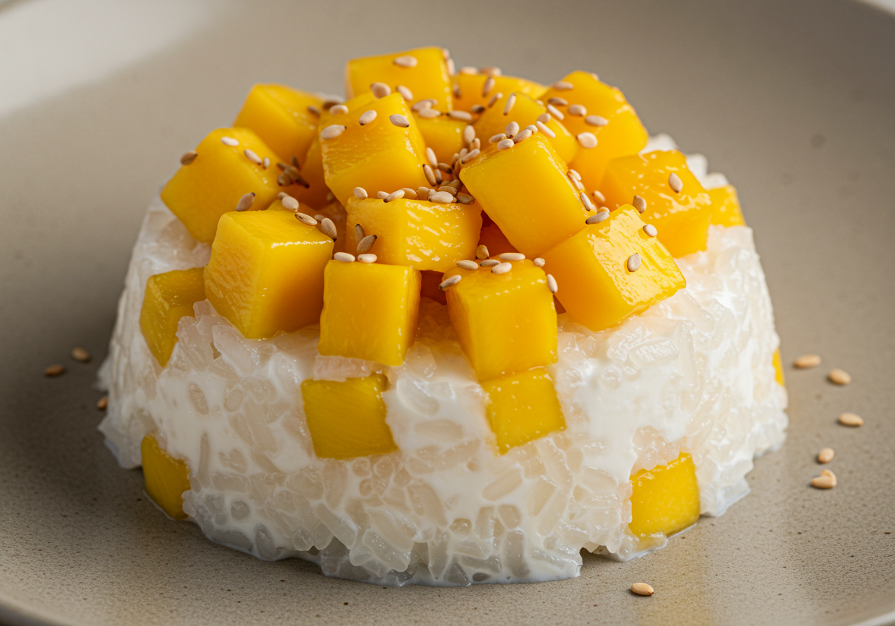 Mango Sticky Rice Pudding