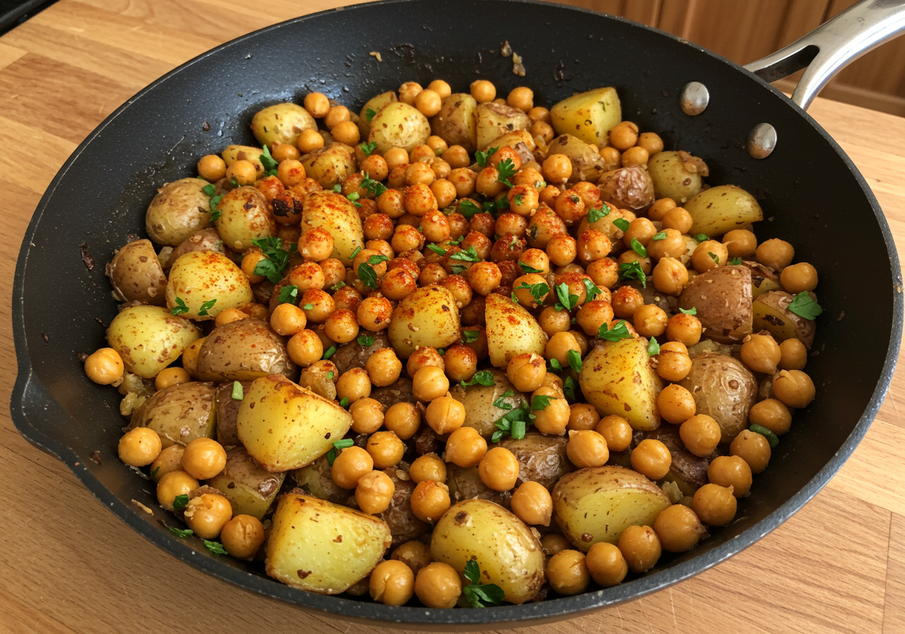 Potato & Chickpea Hash with Smoked Paprika