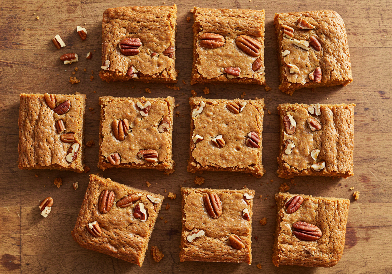 Maple Pecan Blondies
