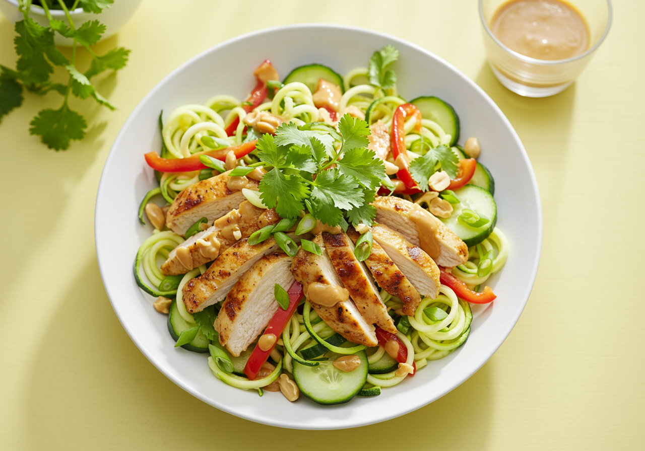 Thai Chicken 'Noodle' Salad