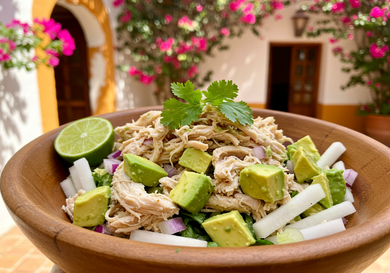 Mexican Chicken Salad with Jicama and Lime