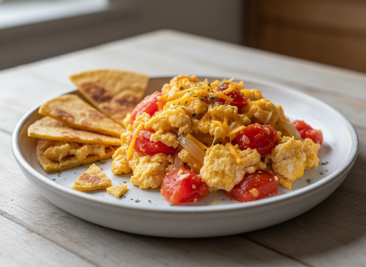 Zesty Tomato and Egg Scramble