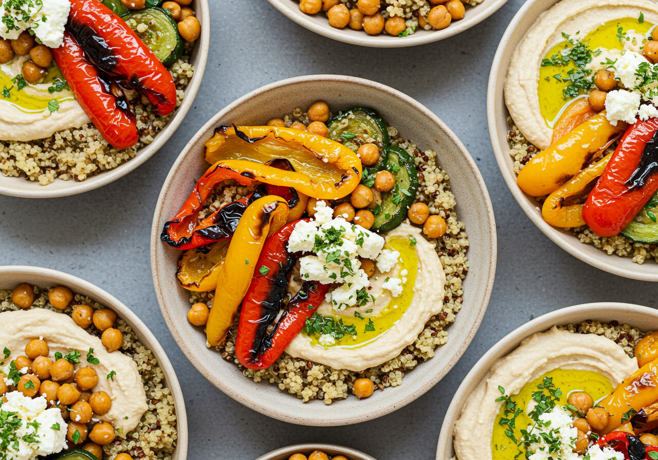 Mediterranean Quinoa Bowls