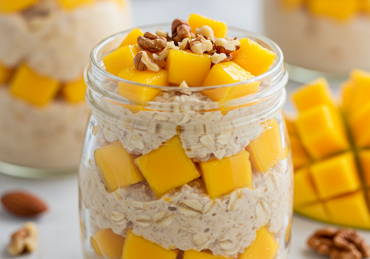 Mango Lassi Overnight Oats