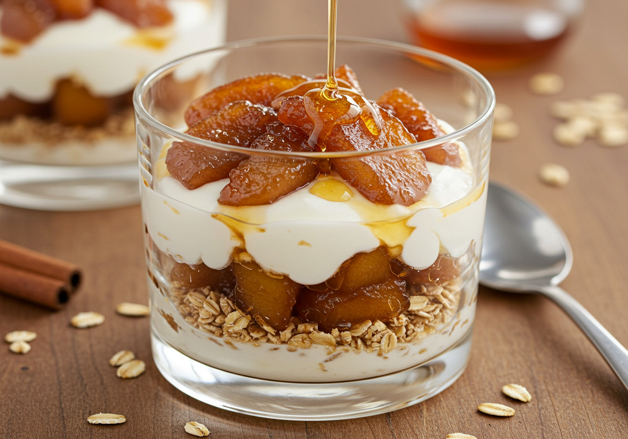 Indian-Spiced Yogurt Parfaits with Apple and Oats