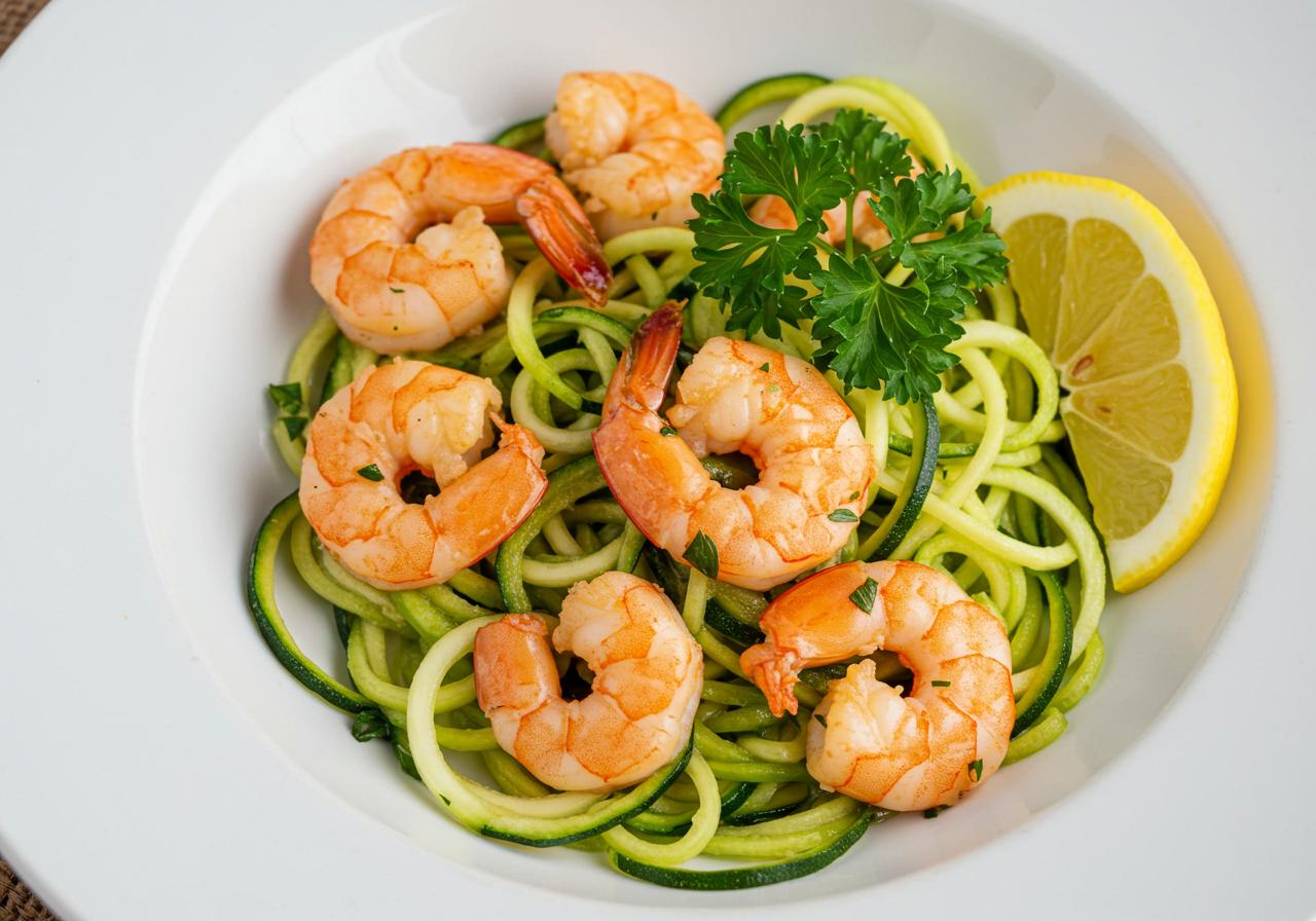 Shrimp Scampi with Zucchini Noodles