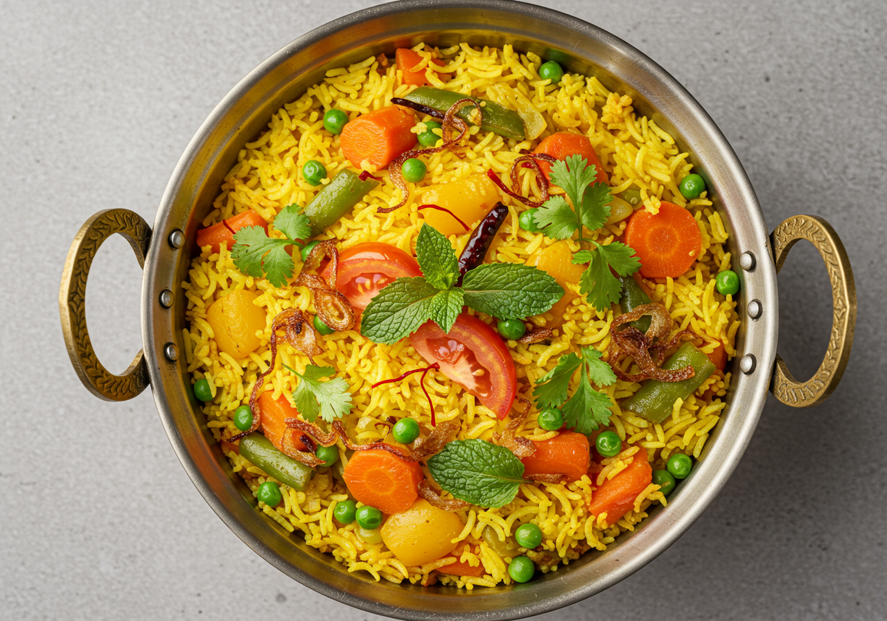 Quick Vegetable Biryani
