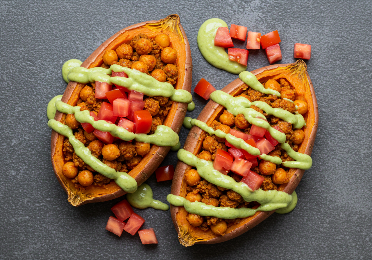 Mexican-Style Stuffed Sweet Potatoes