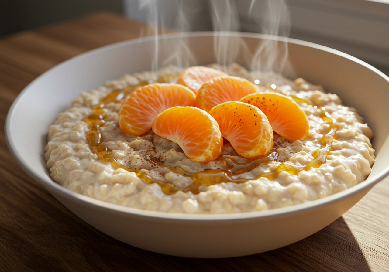 Speedy Fruit-Topped Oatmeal