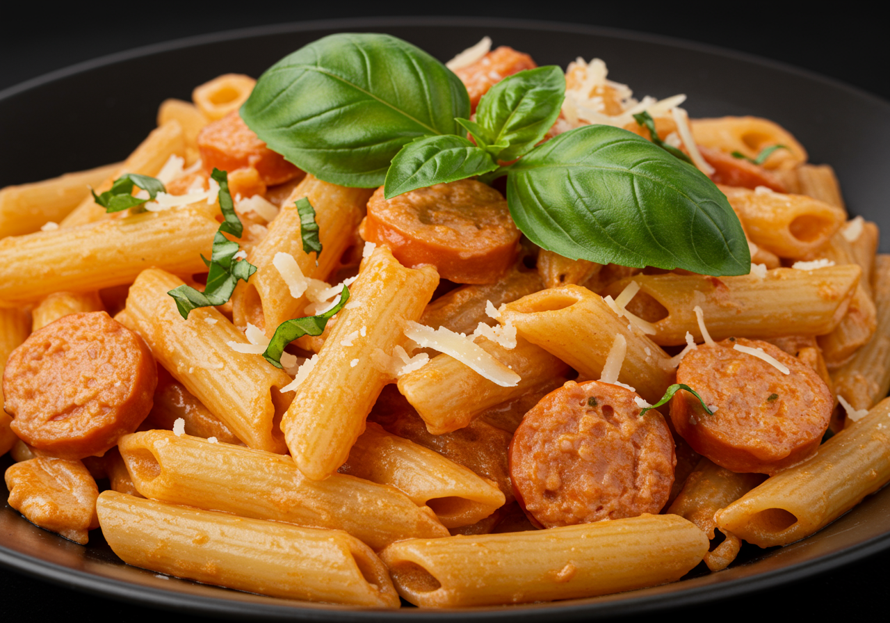 Creamy Tomato Pasta with Italian Sausage