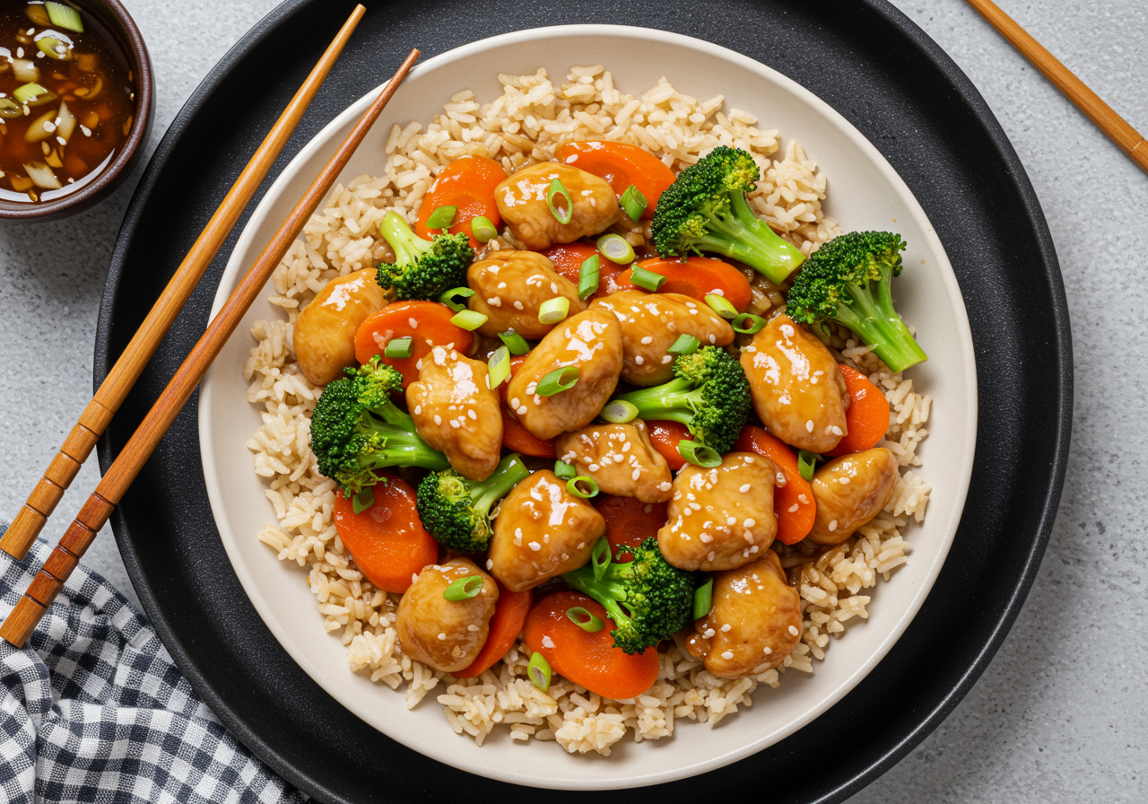 Honey Garlic Chicken Stir-Fry
