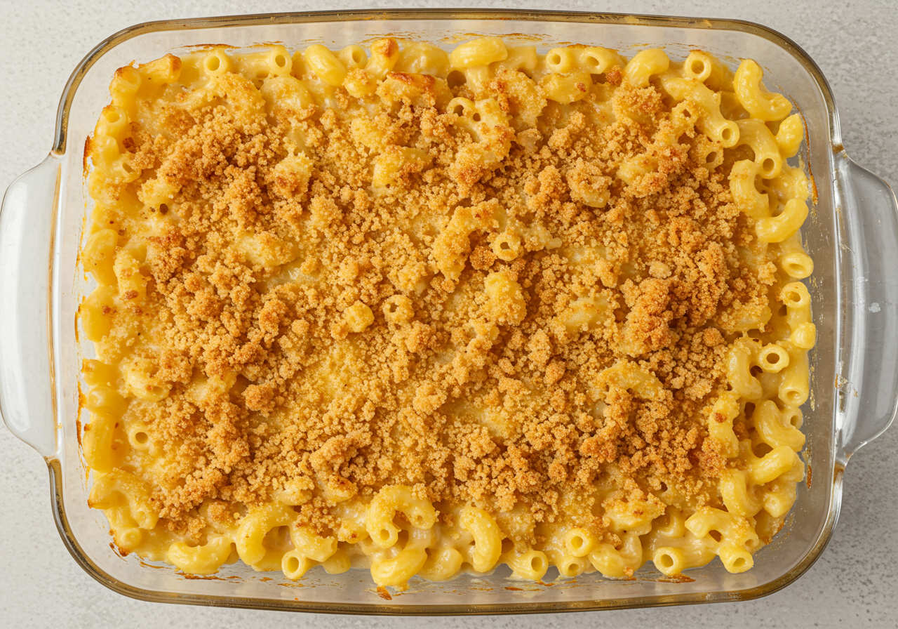 Macaroni and Cheese with Toasted Bread Crumbs