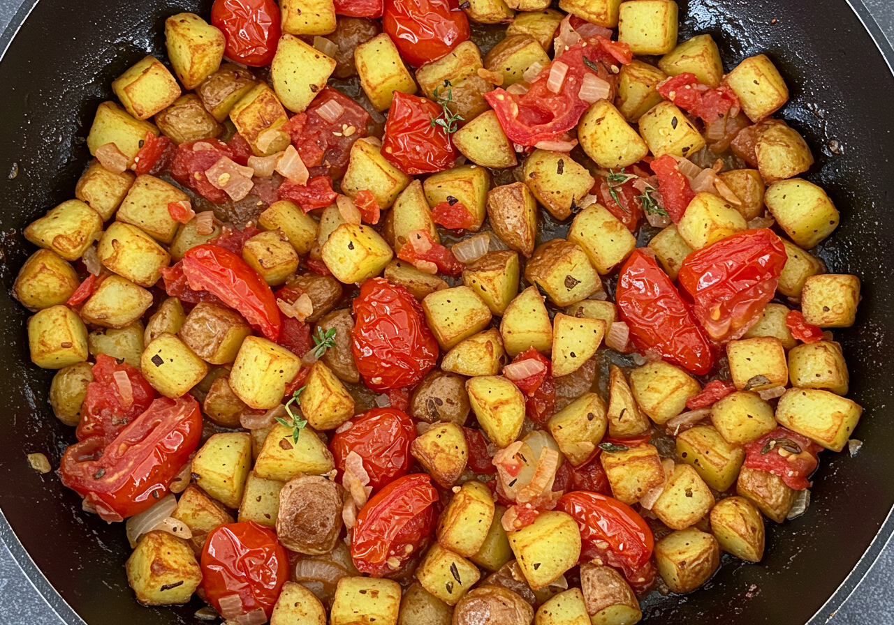 American Tomato & Potato Hash