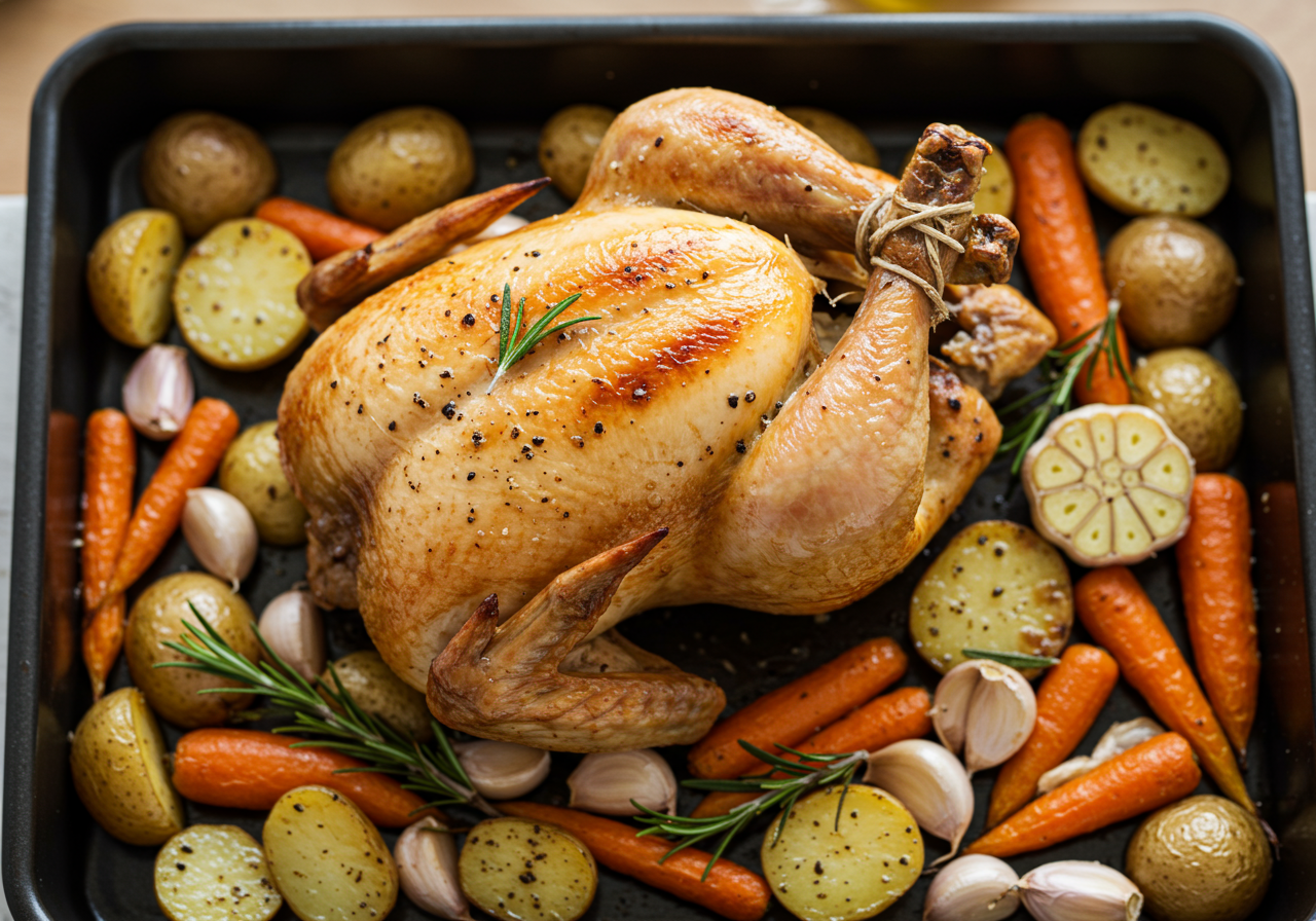 Roasted Chicken and Potato Medley