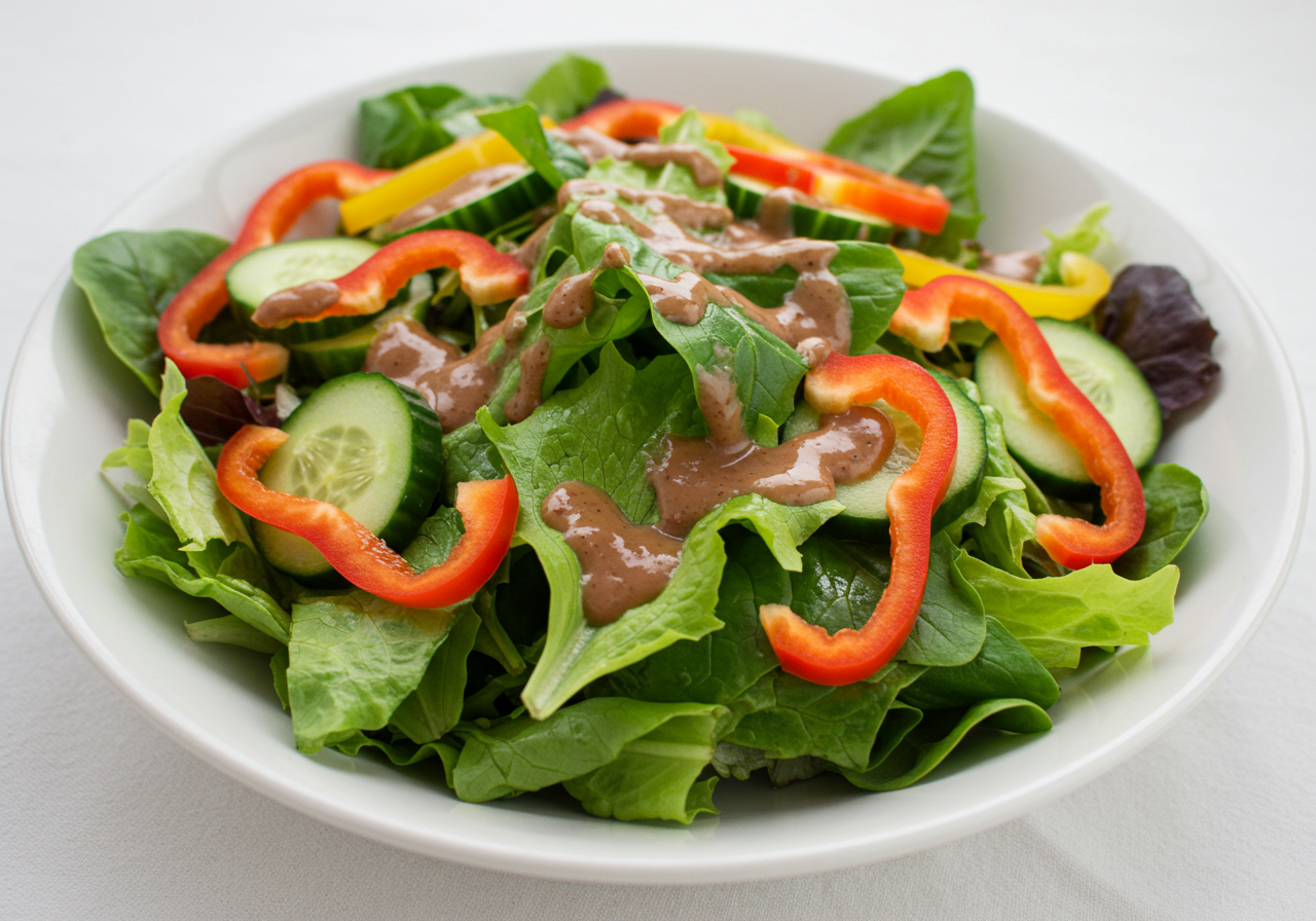 Spring Salad with Kinder Egg Vinaigrette