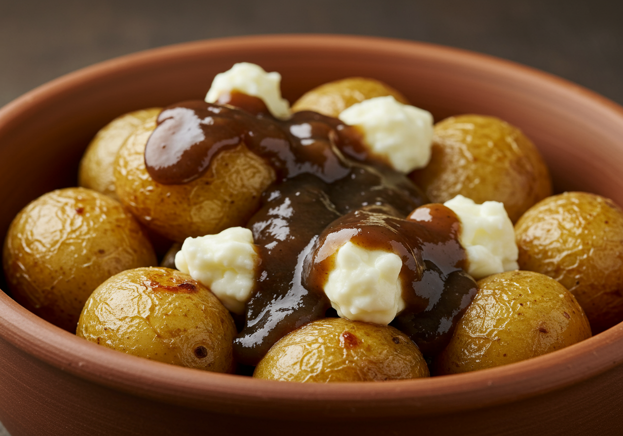 Canadian Poutine-Inspired Cheesy Potatoes