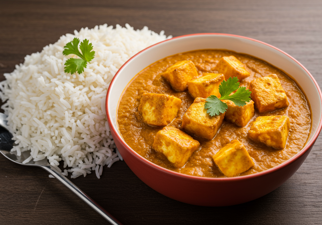 Paneer Tikka Masala with Rice