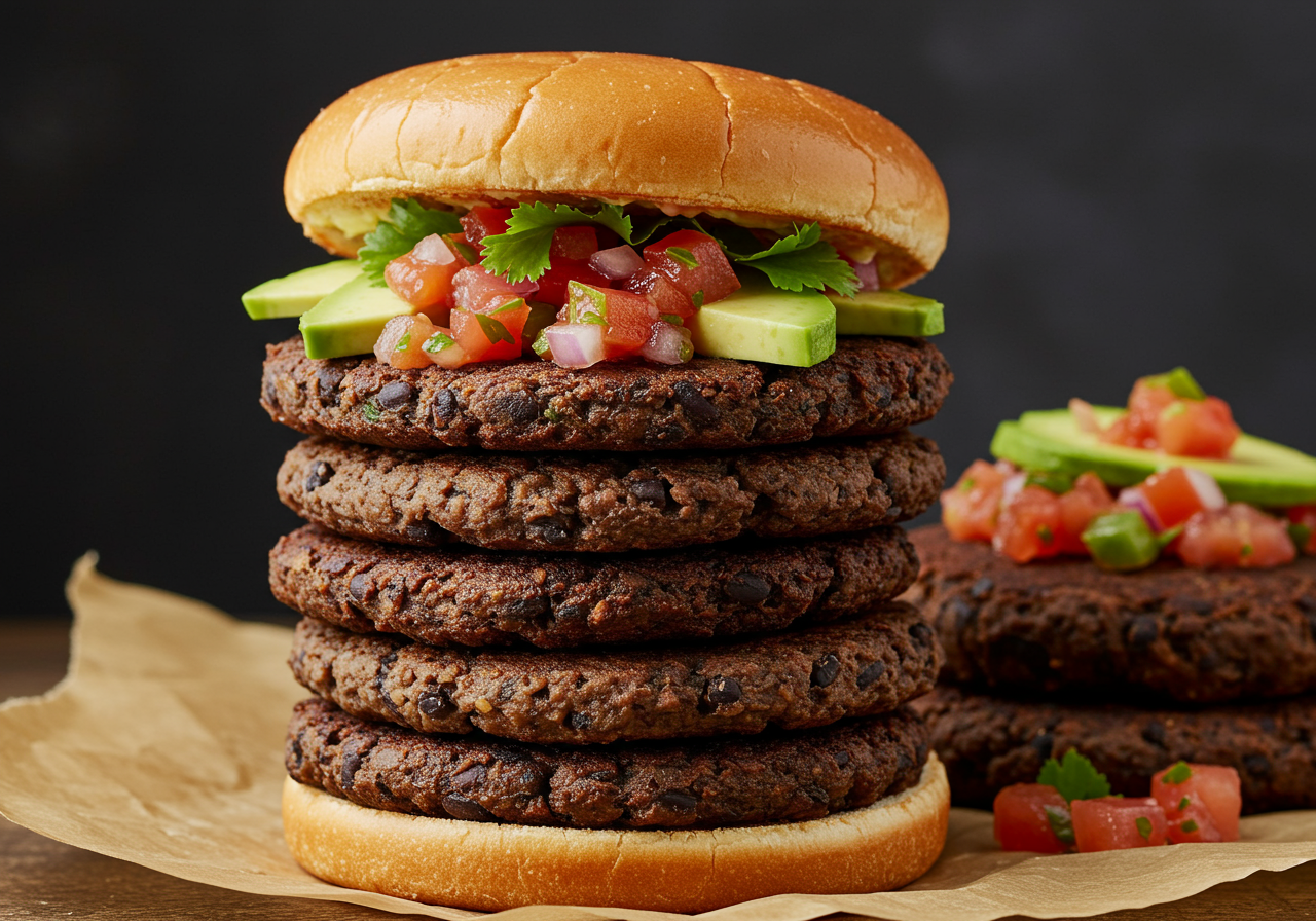 American Black Bean Burgers