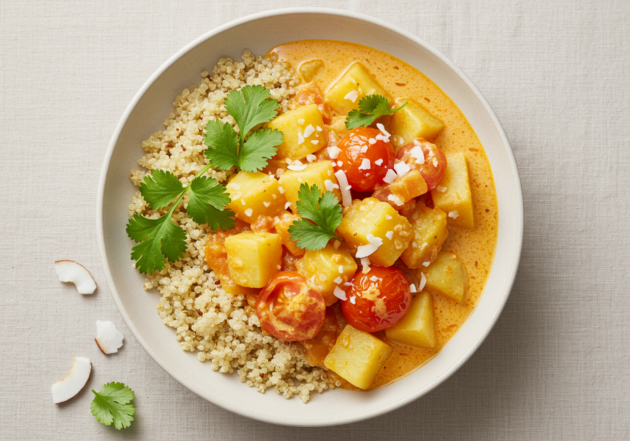 Thai-Inspired Potato & Tomato Bowl