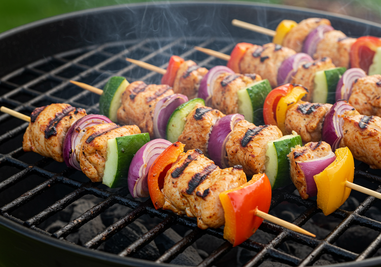 Chicken and Veggie Skewers