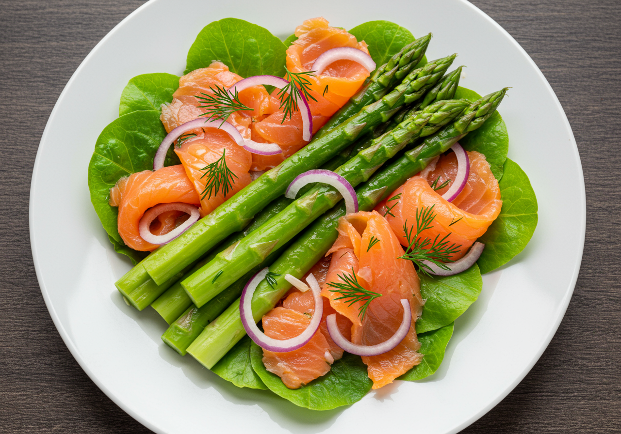 Asparagus and Smoked Salmon Salad