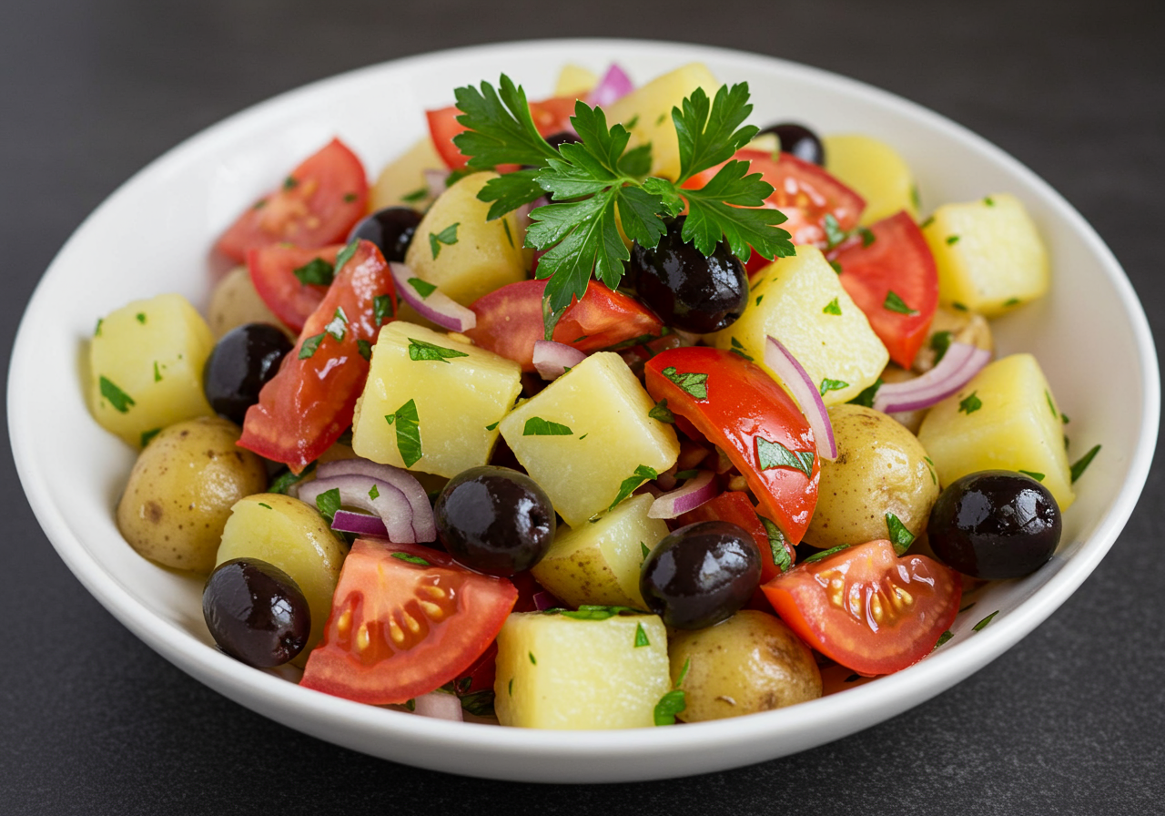 Mediterranean Tomato & Potato Salad