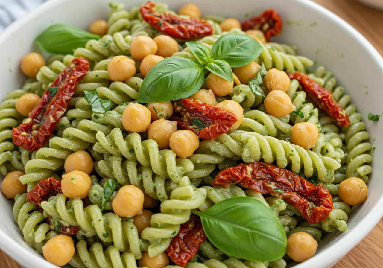 Italian Chickpea Pasta Salad (GF, DF, Vegetarian)