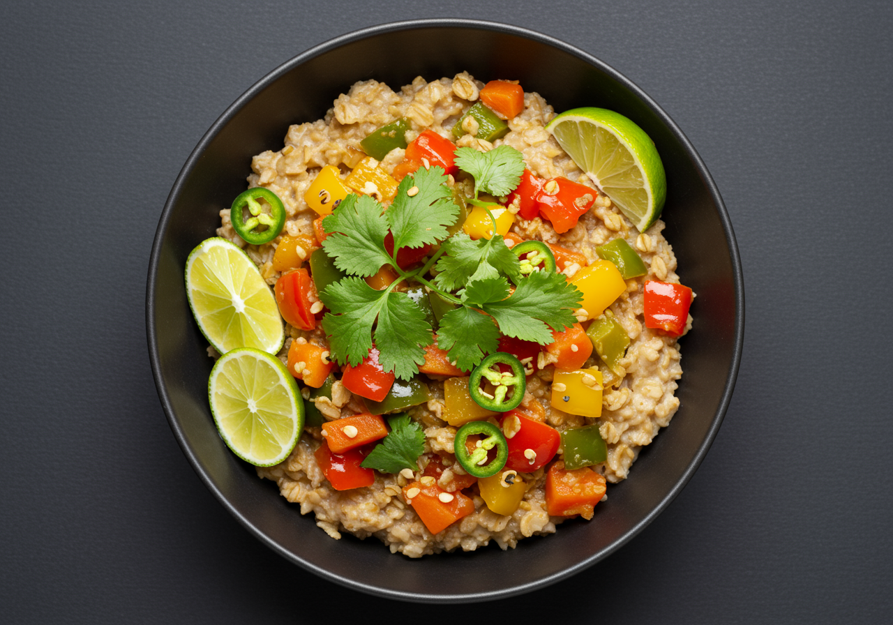 Masala Oats Breakfast Bowl