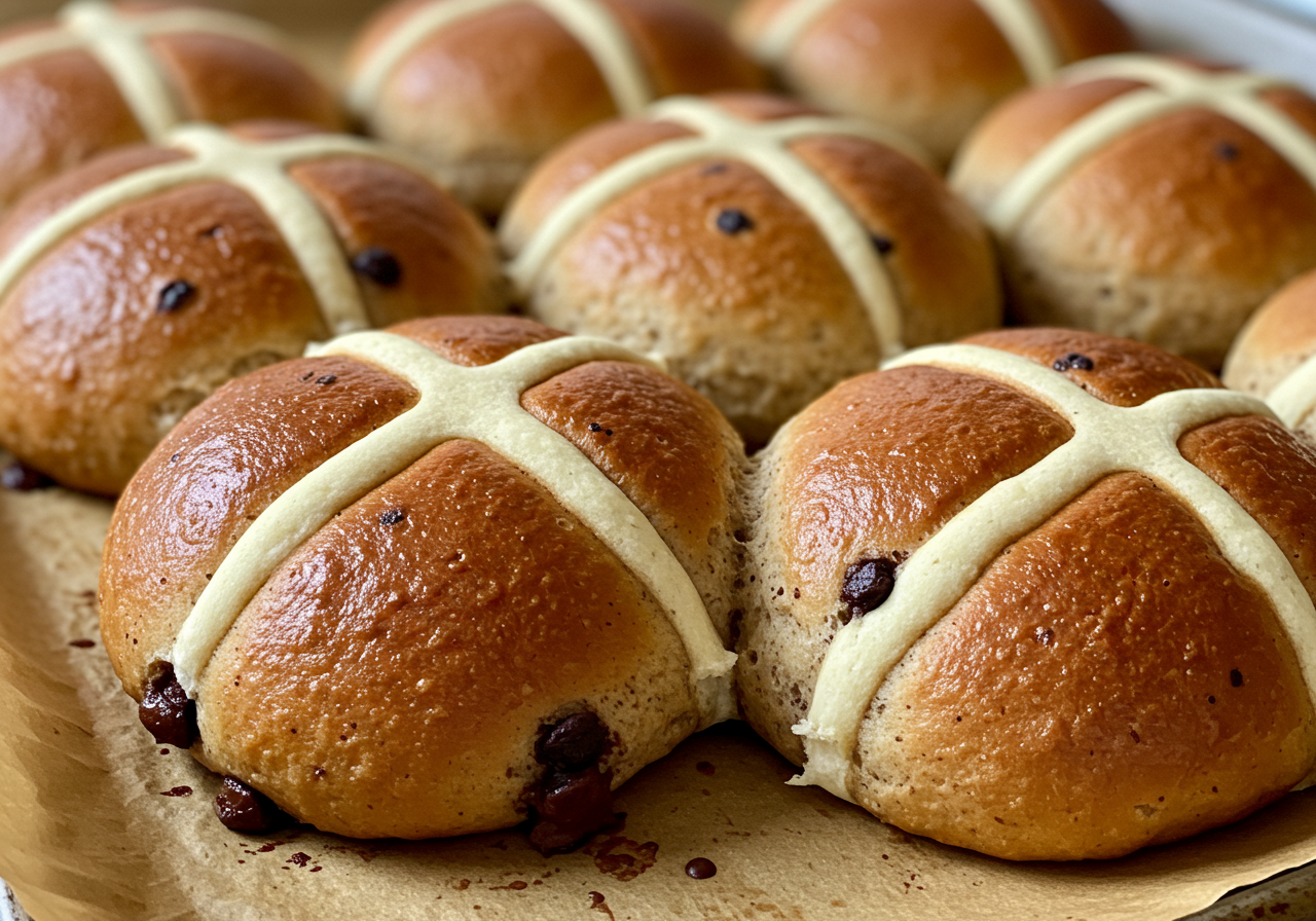 Mexican Hot Cross Buns with Chocolate Chips