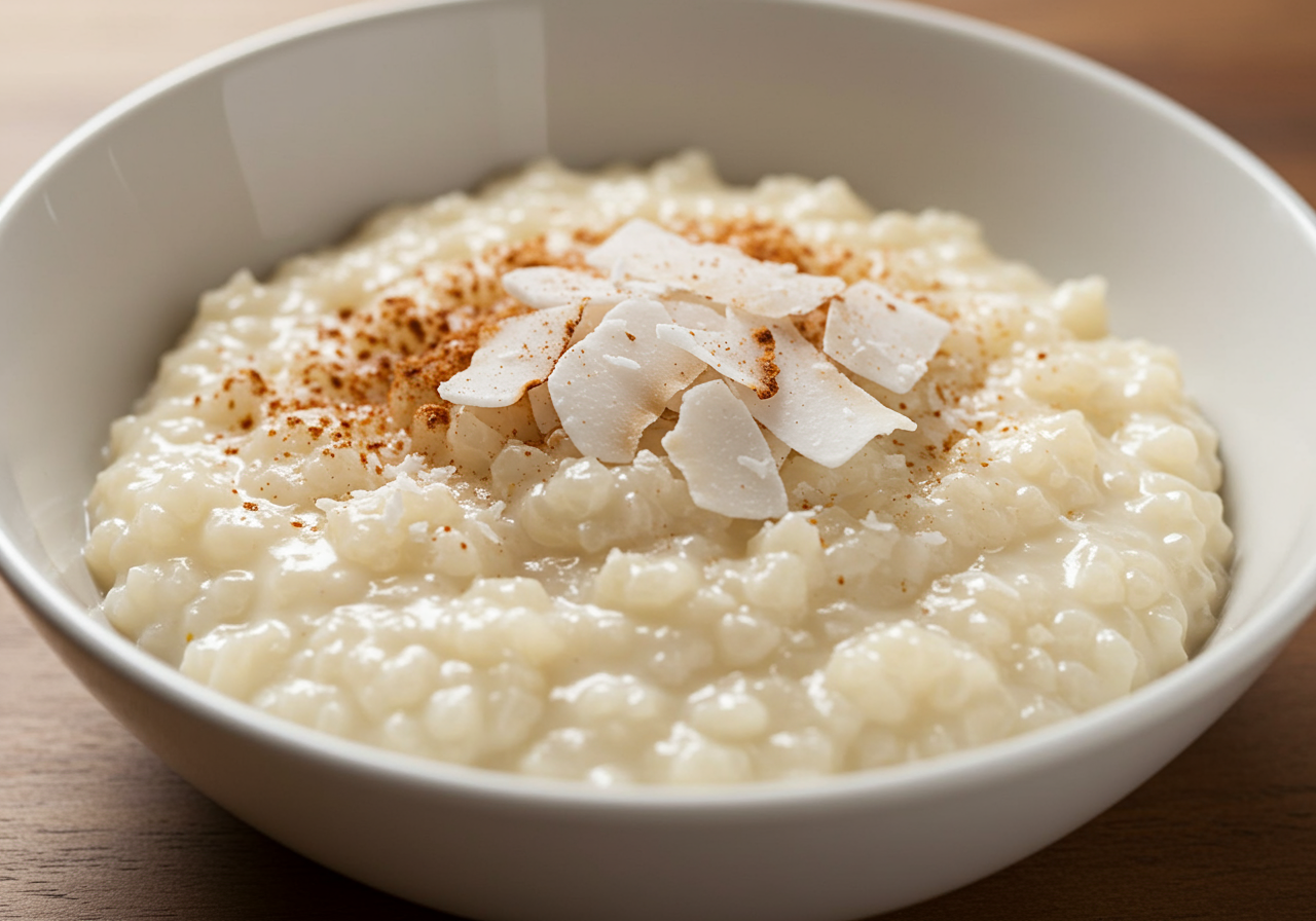 Coconut Cauliflower Rice Pudding