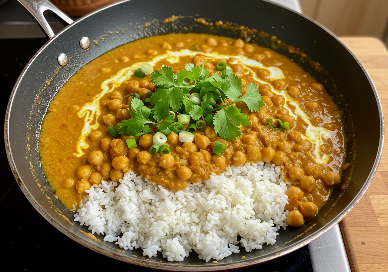Creamy One-Pan Chickpea Curry