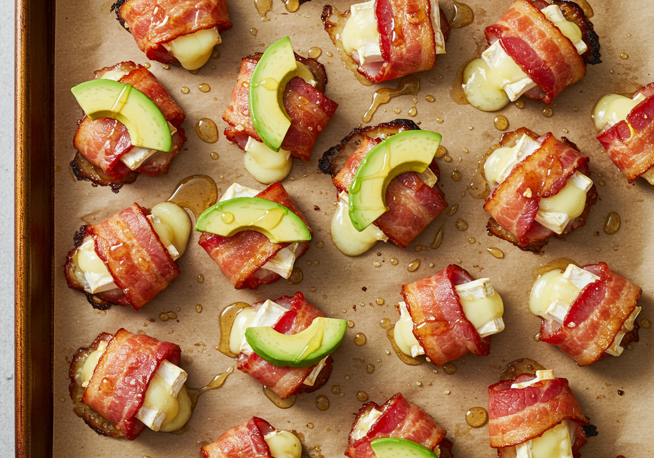 Bacon & Brie Bites with Avocado