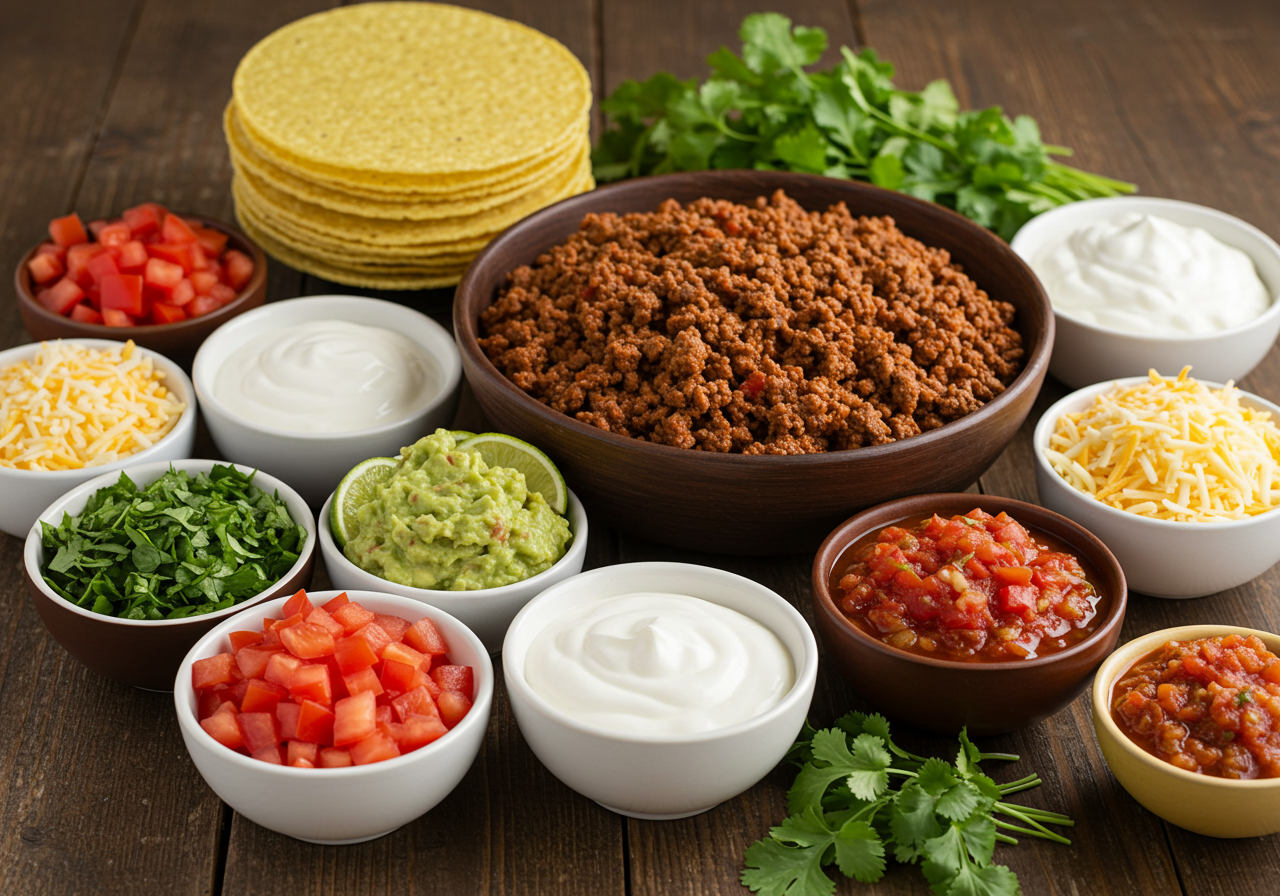 Low-Sodium Taco Fiesta Bar
