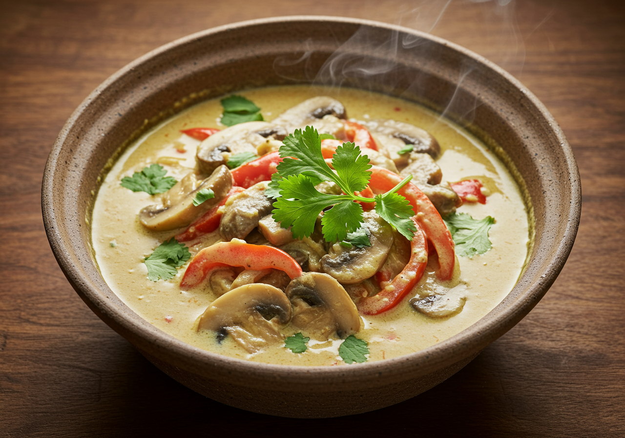 Mushroom and Coconut Curry (Thai)