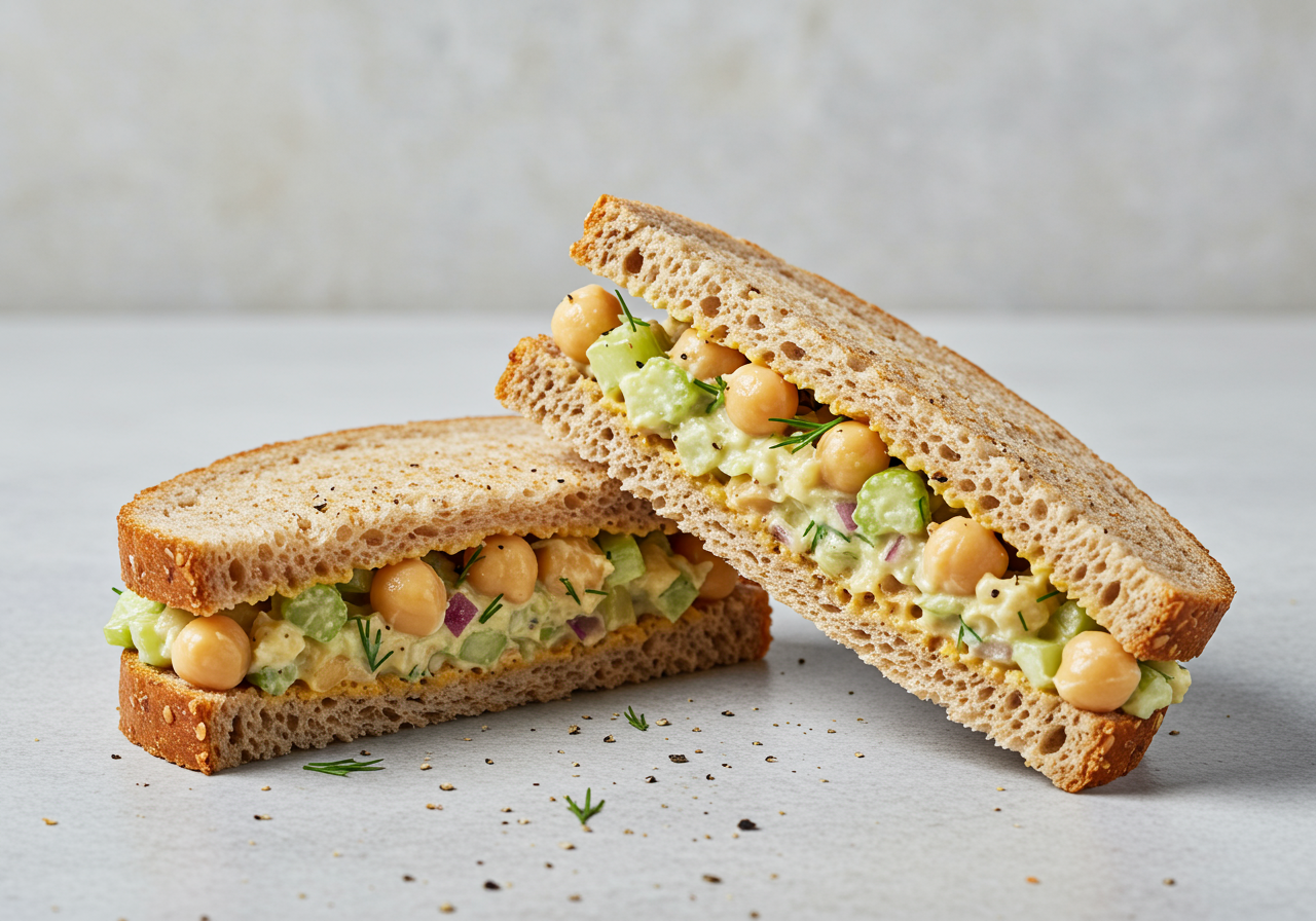 Simple Chickpea Salad Sandwich
