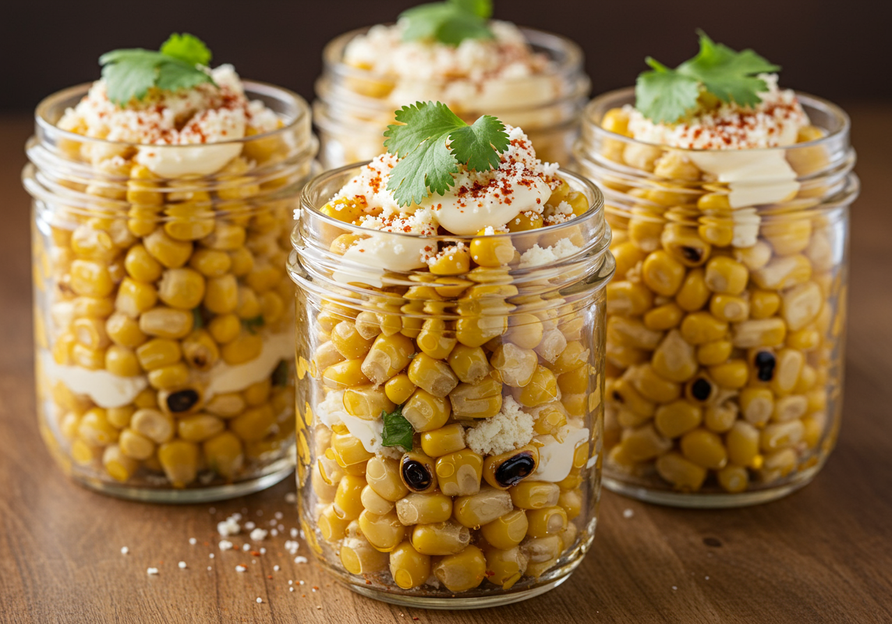 Mexican Street Corn Salad Jars