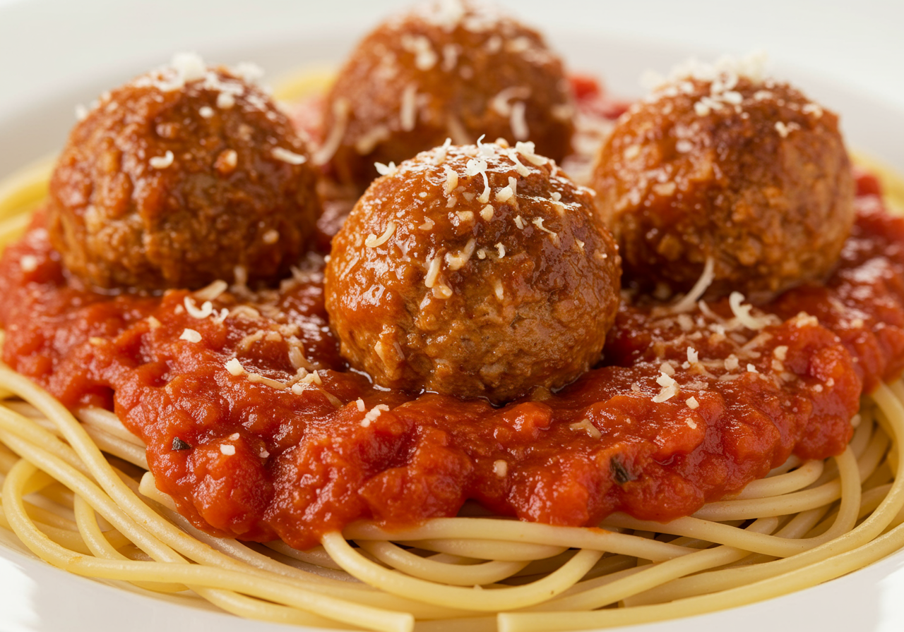 Turkey Meatball Marinara with Pasta
