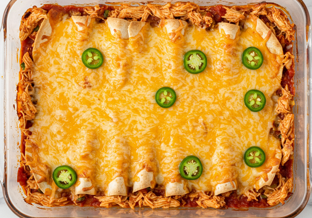 Spicy Chicken Enchilada Casserole