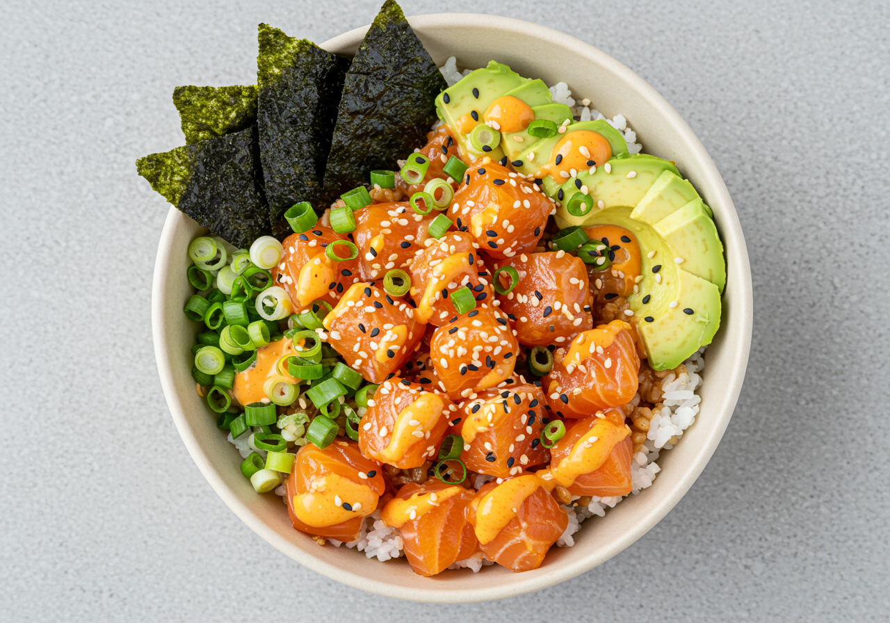 Sockeye Salmon Poke Bowl